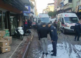 NAZİLLİDE KORKUNÇ PATLAMA