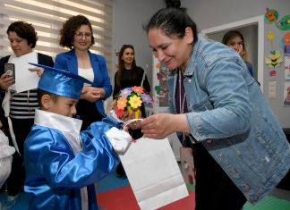 BAŞKAN ÖMER GÜNEL MİNİKLERİN MEZUNİYET TÖRENİNE ORTAK OLDU