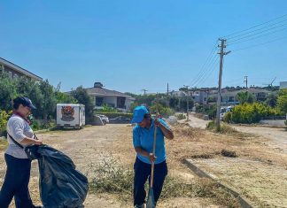 EKREM ÖRSOĞLU ÖZEL HABER – ÇEŞME BELEDİYESİ’NDEN DİP BUCAK TEMİZLİĞİ