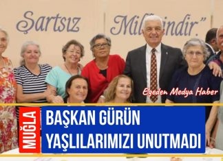 EKREM ÖRSOĞLU ÖZEL HABER – BAŞKAN GÜRÜN YAŞLILARIMIZI UNUTMADI