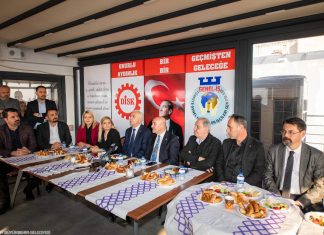 SOYER İŞÇİLERLE BİRARAYA GELDİ
