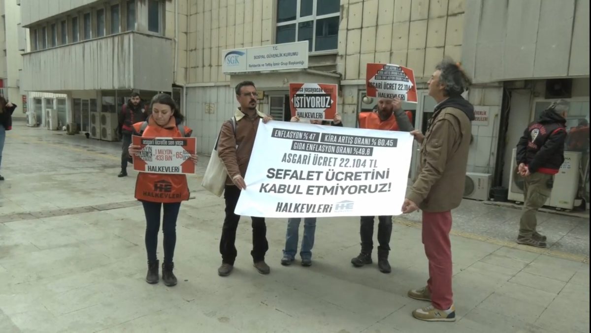 İzmir’de Halkevleri’nden asgari ücret tepkisi