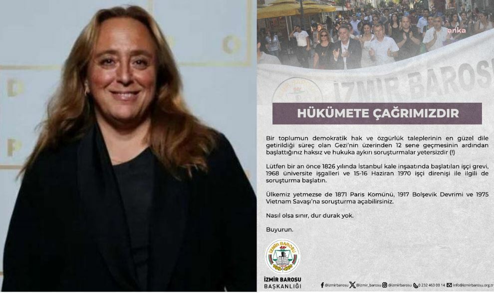 İzmir Barosu’ndan Ayşe Barım’ın Gezi Parkı’ndan tutuklanmasına tepki