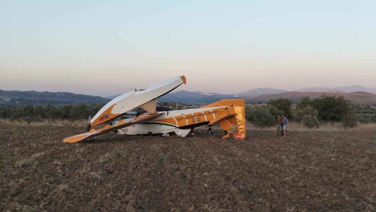 Muğla’da yangın söndürme uçağı arıza nedeniyle acil iniş yaptı