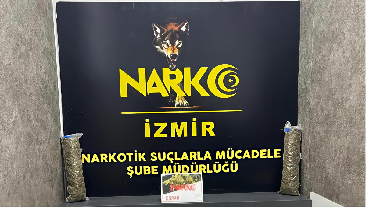 İzmir’de uyuşturucu operasyonu: 23 kilo 517 gram skunk esrar ele geçirildi