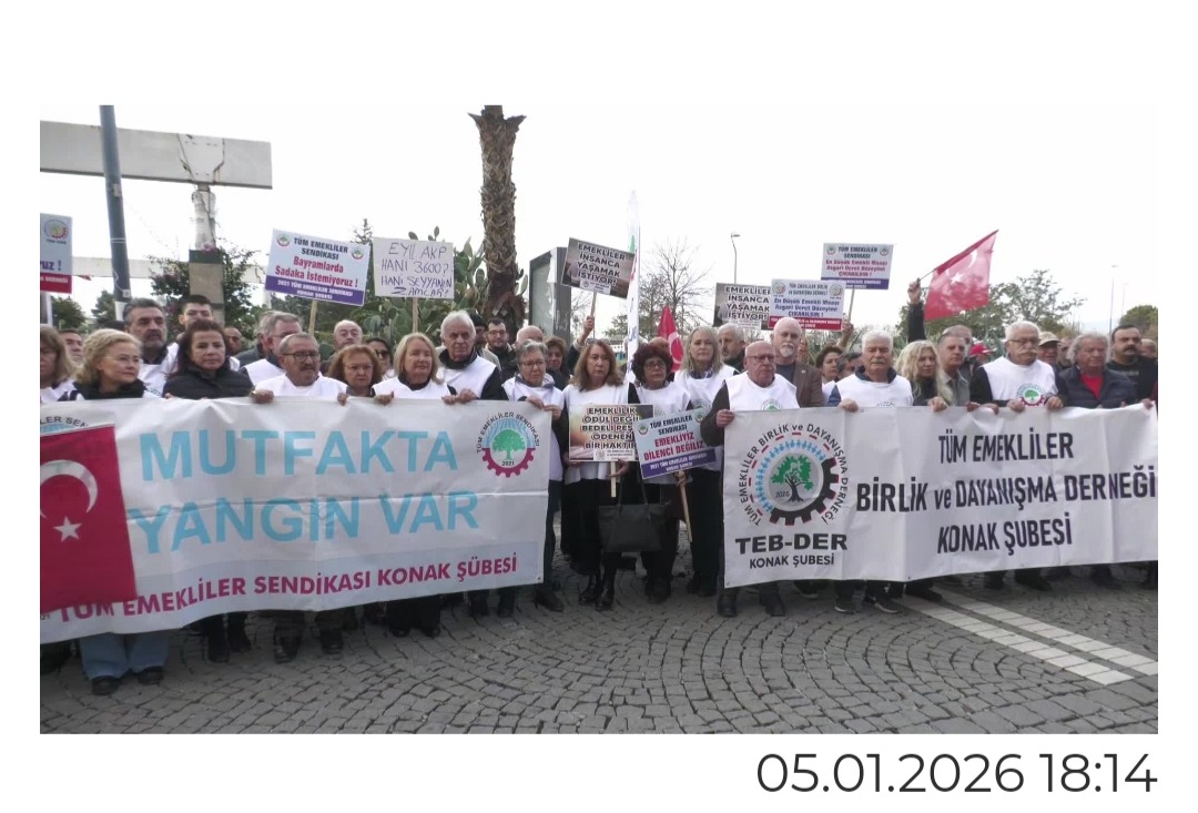 Emekliler TÜİK enflasyonuna İzmir’de tepki gösterdi