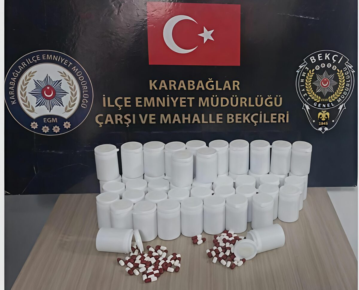 Karabağlar’da 2 bin 710 adet uyuşturucu hap ele geçirildi