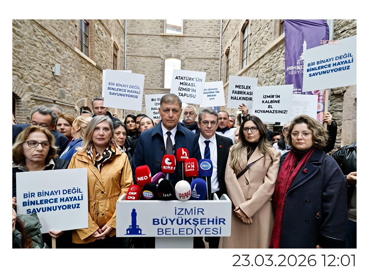 İzmir Büyükşehir Belediyesi, Meslek Fabrikası önünde nöbette…