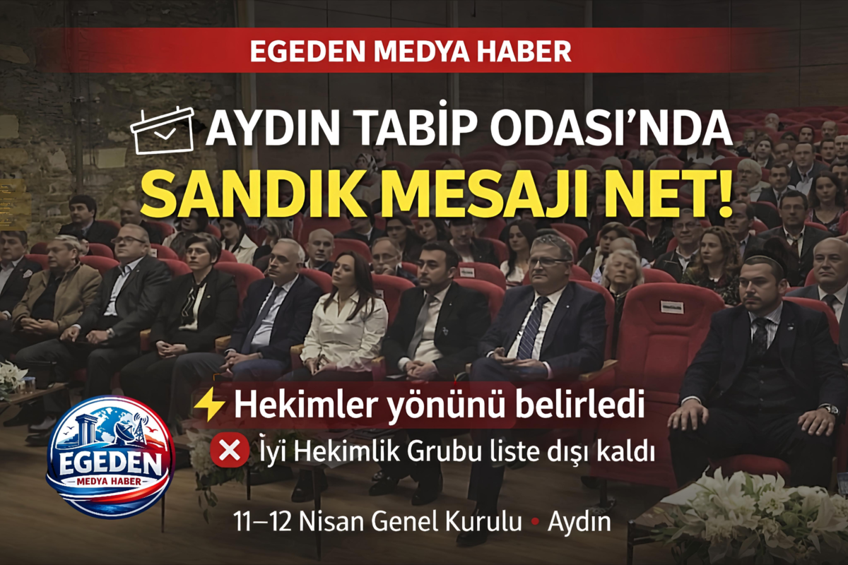 AYDIN TABİP ODASI’NDA SANDIK MESAJI: HEKİMLER YÖNÜNÜ BELİRLEDİ