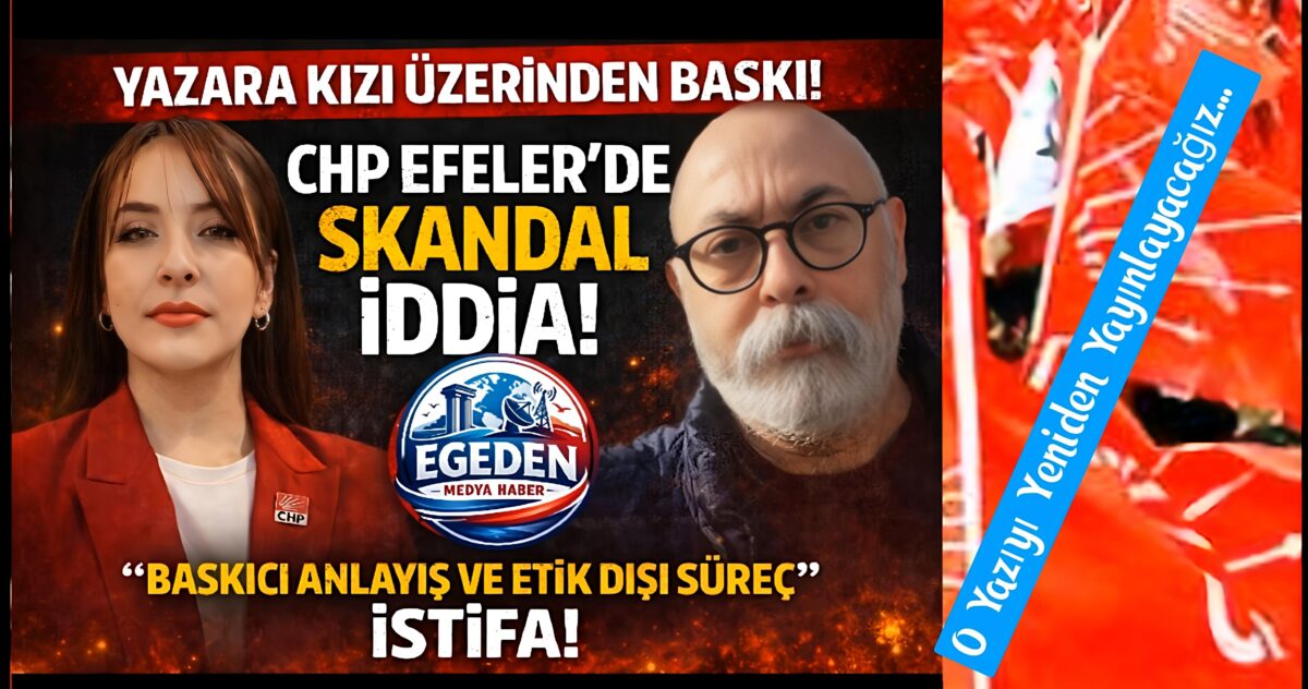 YAZAR’A KIZI ÜZERİNDEN BASKI İSTİFA GETİRDİ