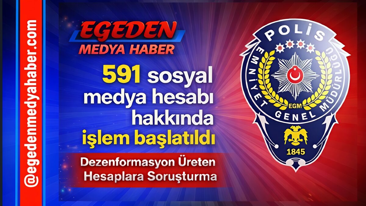 Dezenformasyon Yayan 591 Hesap Hakkında İşlem Başlatıldı