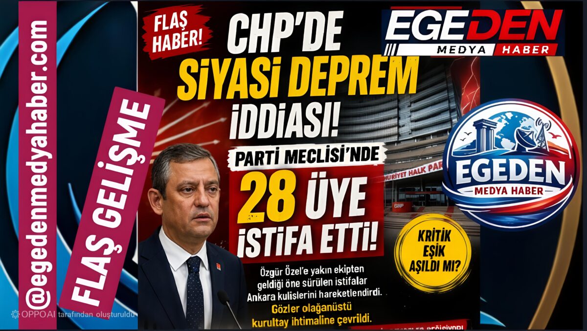 CHP’DE SİYASİ DEPREM İDDİASI: PARTİ MECLİSİ’NDE 28 İSTİFA