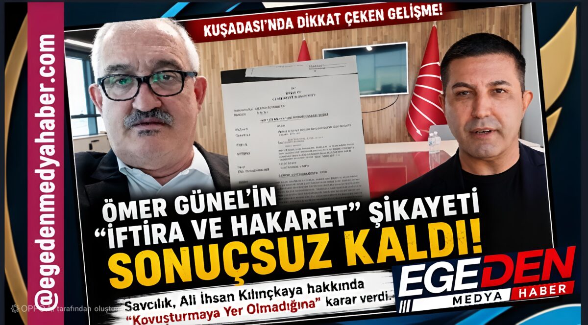 Ömer Günel’in “İftira ve Hakaret” Şikâyeti de Sonuçsuz Kaldı