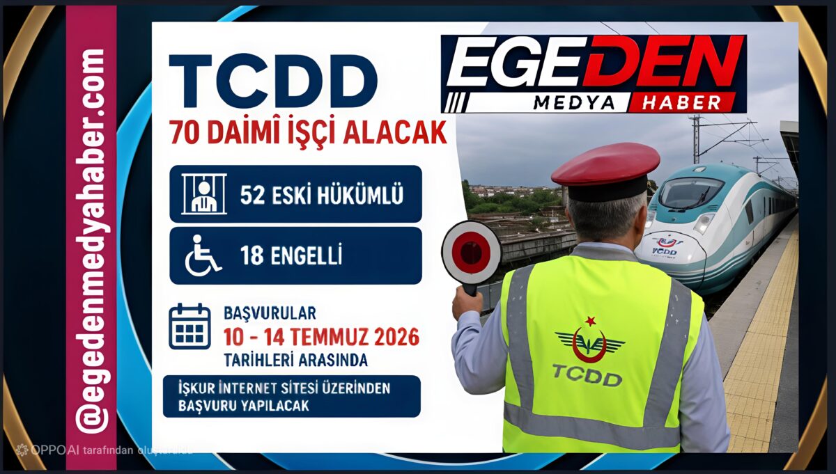 TCDD 70 Daimî İşçi Alımı Yapacak: Başvurular Başladı
