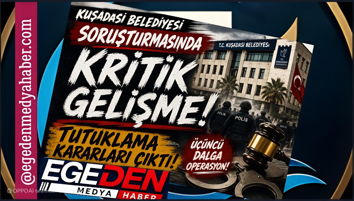 KUŞADASI BELEDİYESİ SORUŞTURMASINDA KRİTİK GELİŞME: TUTUKLAMA KARARLARI ÇIKTI!