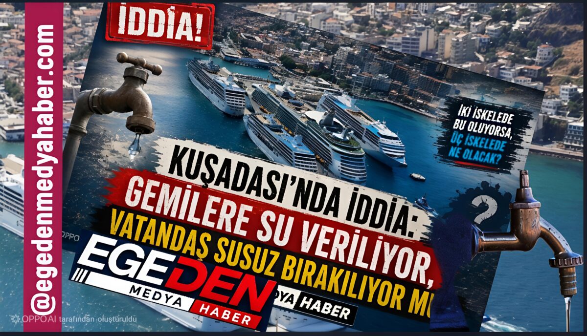 Kuşadası’nda bomba iddia: “Gemiler geliyor, sular kesiliyor!”
