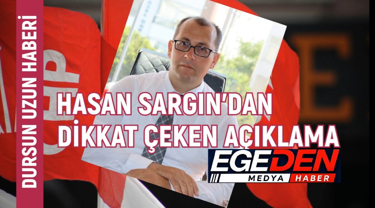 CHP Kuşadası’nda Hasan Sargın’dan dikkat çeken açıklama: “Parti içinde mücadele etmek imkânsız hale geldi”