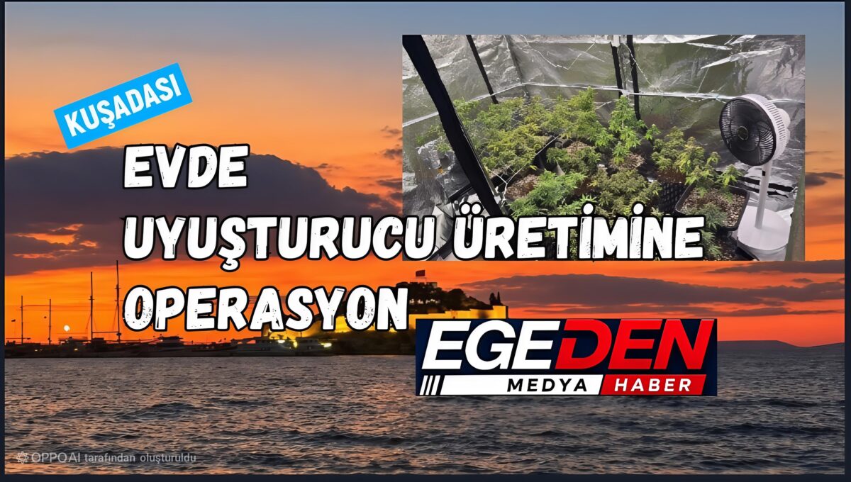 KUŞADASI’NDA EVE UYUŞTURUCU OPERASYONU