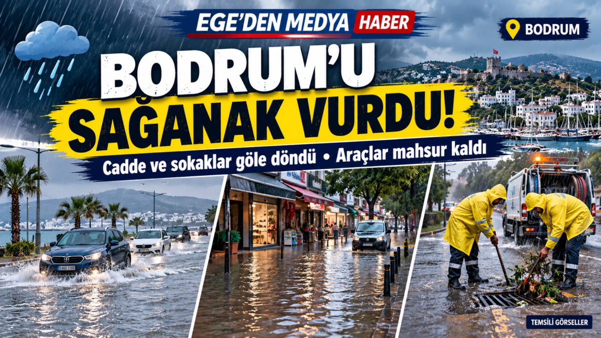BODRUM’U SAĞANAK VURDU!